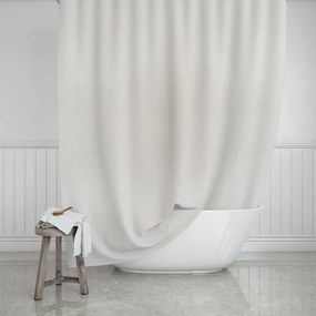 Κουρτίνα Μπάνιου Etherea 02-28114 180x200cm Pearl Estia 180Πx200Υ Πολυέστερ