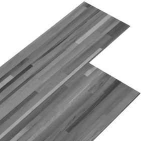 vidaXL Δάπεδο Αυτοκόλλητο Ριγέ Γκρι 5,02 μ² / 2 χιλ. από PVC