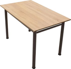Τραπέζι "DINNER" σε δρυς/καφέ χρώμα 110x70x77
