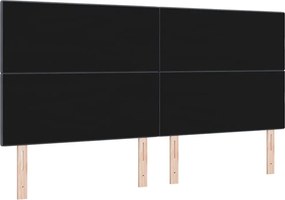 vidaXL LED κεφαλάρι με φώτα λωρίδας LED Γκρι 200 cm Πολυεστέρας