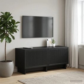 vidaXL Ντουλάπι TV Μαύρο Επεξεργασμένο Ξύλο