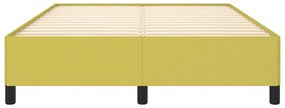 vidaXL Σκελετός Κρεβατιού Χωρίς Στρώμα Πράσινο 140x190 εκ. Υφασμάτινο