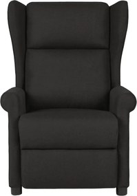 vidaXL Πολυθρόνα Μασάζ Μαύρη Υφασμάτινη