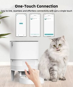 BRUNO smart ταΐστρα κατοικίδιων BRN-0232, 4L, WiFi, λευκή