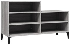 vidaXL Παπουτσοθήκη Γκρι Sonoma 102x36x60 εκ. από Επεξεργασμένο Ξύλο
