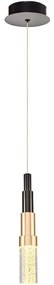 Φωτιστικό Οροφής 701CHD1529 Φ5x120cm Led 500lm 5W 3000K Black-Gold Opviq