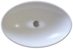 Sanitec Helios 282 Νιπτήρας Συνθετικός Επικαθήμενος 56,5x41x12cm White
