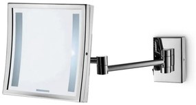 Eurorama FD02 Chrome Καθρέπτης 21,5x21,5 εκ. φωτιζόμενος LED