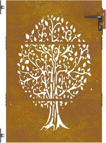 vidaXL Πύλη Κήπου 85 x 150 cm Ατσάλι με Επικάλυψη Πούδρας Κλειδώσιμο