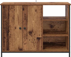 vidaXL Πλαϊνό γραφείο Παλιό Ξύλο 100 x 33 x 75 εκ Επεξεργασμένο ξύλο