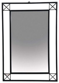 Καθρέπτης Τοίχου 60x86cm 186507 Black Μέταλλο,Γυαλί