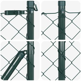 vidaXL Στύλος Περιφράξεων Πράσινο 25 x 0,6 μ (60 x 60 χιλιοστά δίχτυ)