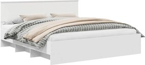 vidaXL Σκελετός Κρεβατιού Λευκό 180 x 200 cm Επεξεργασμένο Ξύλο