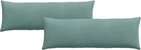 vidaXL Μαξιλάρι Καναπέ 2 pcs Θαλασσί 120 x 40 cm Υφασμάτινο Κορντουρά