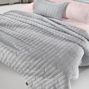 Κουβερλί Aurora (Σετ 2τμχ) Grey Guy Laroche Υπέρδιπλo 240x250cm Microfiber