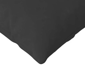 vidaXL Μαξιλάρι Καναπέ 2 pcs Μαύρο 200 x 40 εκ. ύφασμα