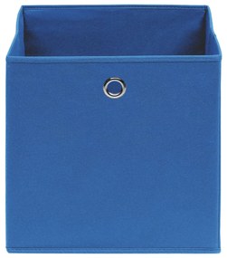 vidaXL Κουτιά Αποθήκευσης 10 τεμ. Μπλε 32 x 32 x 32 εκ. Υφασμάτινα