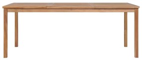 vidaXL Τραπέζι Κήπου 200 x 100 x 77 εκ. από Μασίφ Ξύλο Teak