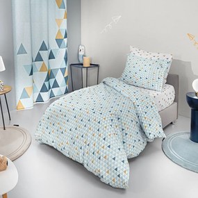 Σεντόνια Παιδικά Two 2 Twenty (Σετ 3τμχ) Aqua Guy Laroche Μονό 165x250cm 100% Βαμβάκι