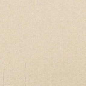 vidaXL Κεφαλάρι Κρεμ 160x5x118/128 εκ. Ύφασμα