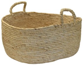 Καλάθι 00.06.67552 Φ42x20,5cm Ψάθινο Ecru Mat
