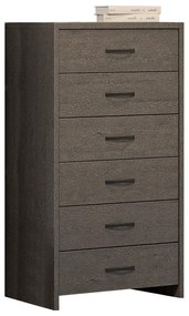 Chest of drawers - Column CAROL Σκούρο Δρύς