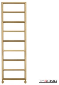Thermo Tempo Θερμαινόμενη πετσετοκρεμάστρα 150x50cm Brushed Brass (Gold) ΔΕΝ ΠΕΡΙΛΑΜΒΑΝΤΟΝΤΑΙ ΔΙΑΚΟΠΤΕΣ &amp; ΑΝΤΙΣΤΑΣΕΙΣ