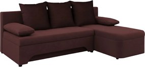 Γωνιακός καναπές Lamor-Καφέ