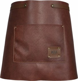 ΣΥΛΛΟΓΉ CHEF ΕSSENTIALS SMOOTH LEATHER WAIST APRON CHESTNUT DOXX AMSTERDAM