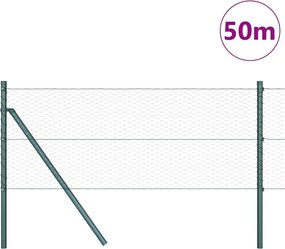 vidaXL Έξιγωνο φράχτη σταθερού εδάφους 50 x 0,6 μ Γκρι Δίχτυ