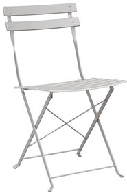 vidaXL Πτυσσόμενη Καρέκλα Κήπου 2 pcs Μπεζ 42 x 46 x 82εκ Ατσάλι