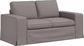 vidaXL Καναπές Taupe 162 x 80 x 82 εκ ύφασμα