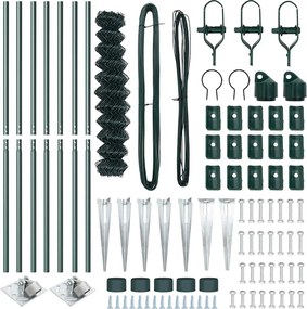 vidaXL Στύλος Περιφράξεων Πράσινο 10 x 1,2 μ (40 x 40 mm πλέγμα)