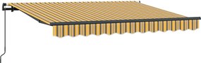 vidaXL Σκηνίτσα Αναδιπλούμενη Κίτρινο 350 x 200 cm ύφασμα