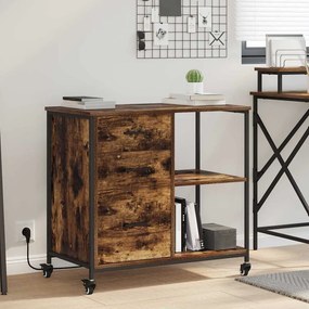 vidaXL Ντουλάπα με Σταθμό Φόρτισης 76 x 41 x 72 cm Επεξεργασμένο Ξύλο