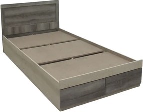 Κρεβάτι μονό Olympus pakoworld με συρτάρι castillo toro 100x200εκ