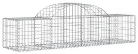 vidaXL Συρματοκιβώτια Τοξωτά 13 τεμ. 200x50x40/60 εκ. Γαλβαν. Ατσάλι