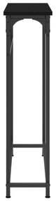 vidaXL Κονσόλα Μαύρη Δρυς 75x19,5x75 εκ Επεξεργασμένου Ξύλου