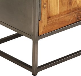 vidaXL Ντουλάπι 65 x 30 x 70 εκ. Ανακυκλωμένο Ξύλο Teak &amp; Ατσάλι