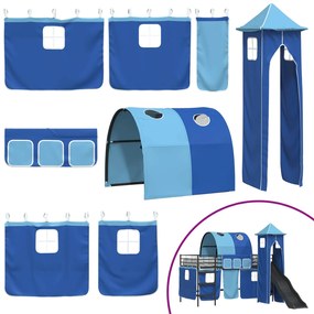 vidaXL Μαύρο και μπλε 90 x 200 cm