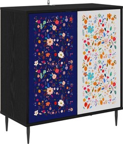 vidaXL Πλαϊνό γραφείο MAINZ Μαύρη Δρυς 69 x 33 x 76 εκ.