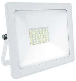 WHITE LED SMD FLOOD LUMINAIRE IP66 30W 6000K 2650Lm 230V RA80 ACA Q3060W