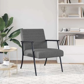 vidaXL Πολυθρόνα Σκούρο Γκρι 59 x 75 x 78 εκ ύφασμα