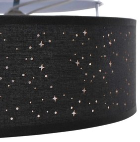 vidaXL Λάμπα Οροφής Μαύρο 38 x 13.5 εκ. ύφασμα