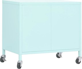 vidaXL Ντουλάπι Αποθήκευσης Χρώμα Μέντα 60 x 35 x 56 εκ. από Ατσάλι