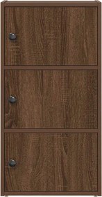 vidaXL Βιβλιοθήκη Καφέ Δρυς 40x24x77 εκ. από Επεξεργασμένο Ξύλο