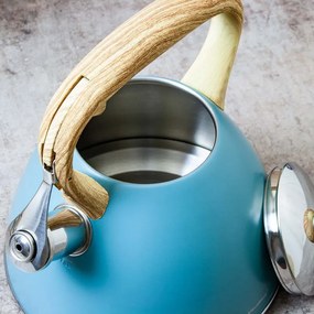 Τσαγιέρα Klausberg KB 7263, 22 cm, 3 l, Σφυρίχτρα ατμού, Επαγωγή, Μπλε