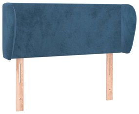 Κεφαλάρι με Πτερύγια Σκούρο Μπλε 93x23x78/88 εκ. Βελούδινο 3116904