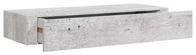 vidaXL Ράφια Τοίχου Συρτάρια 2 τεμ. Γκρι Σκυρ. 60x23,5x10 εκ από MDF