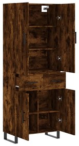 vidaXL Ντουλάπι Καπνιστή Δρυς 69,5x34x180 εκ. από Επεξεργασμένο Ξύλο